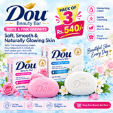 (New) Dou Beauty Soap – Pink & White Variants | Moisturising Cream | Soft & Smooth Skin