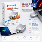 PopGuard 140W Automatic Charging Disconnector | Smart Auto Power Cut-Off Battery Guardian | Fast Charging Protector