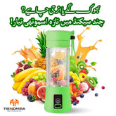 Portable USB Rechargeable Mini Blender | 6-Blade Juicer | Mini Smoothie & Juice Maker (Random Color)